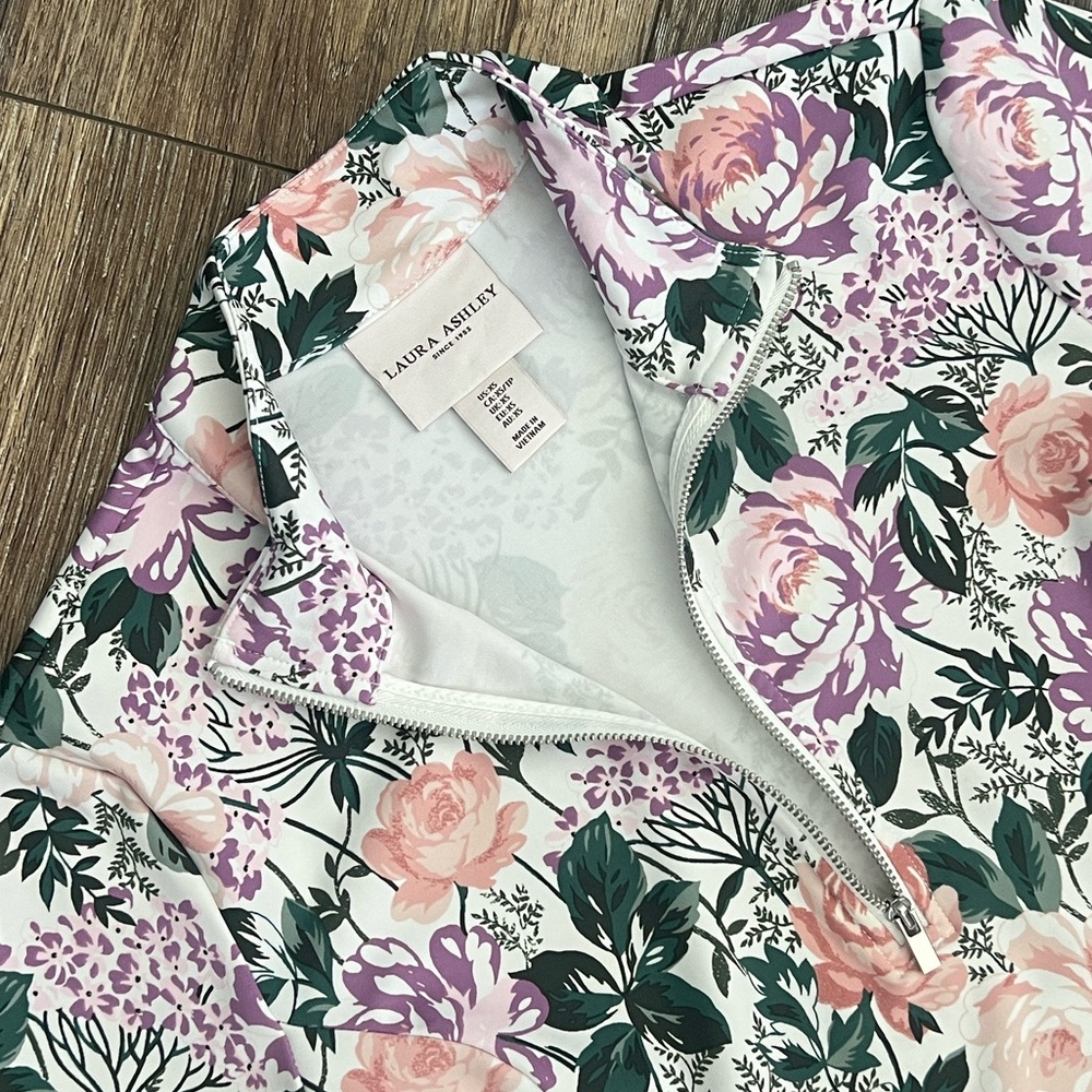 Laura Ashley Pickleball, Golf or Tennis Floral Print Flounce Matching Skort Set - Picture 8 of 9